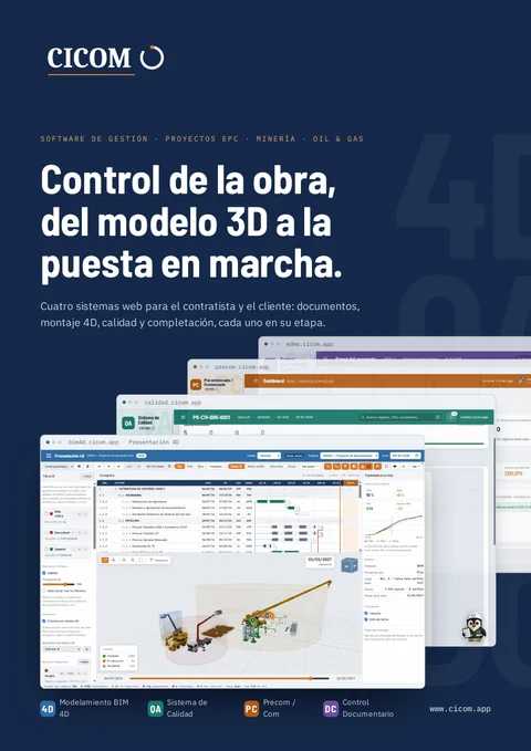 Portada del brochure de CICOM